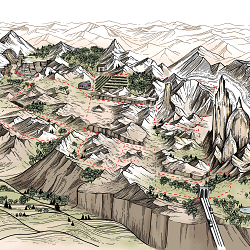 MONTMARTRE AS A MOUNTAIN - SCAVENGER HUNT MAP (PARIS)