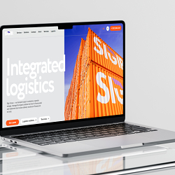 Website for a large logistics company