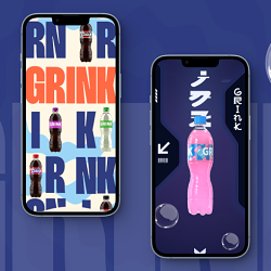 Promotional website for a new fizzy drink flavor
