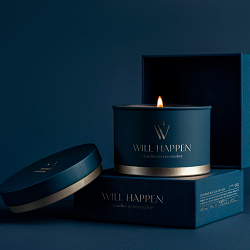 Logo design creation for a candle brand