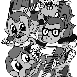 IDLES band illustration