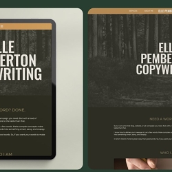 Elle Pemberton Copywriting Website design & development