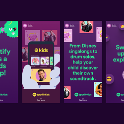 Using emojis to connect children with music driving Spotify Kids subscriptions.