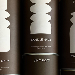 Brand identity and packaging for candles shop | Visual identity | Packaging