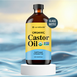 Organic Castor Oil Brand Identity | Skincare | Castor Oil Label Design