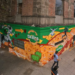 SUBWAY mural