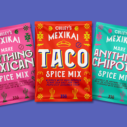 Artwork for Culley's Hot Sauce, MexiKai and Soup Sachet Ranges