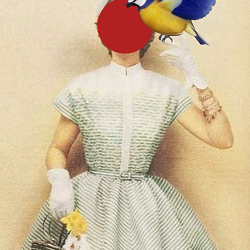 Conceptual collage "The Weight of Freedom