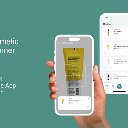 Cosma Cosmetic Scanner Mobile app design iOS healthcare industry