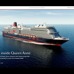 Step on board Queen Anne, Cunard’s luxury cruise ship