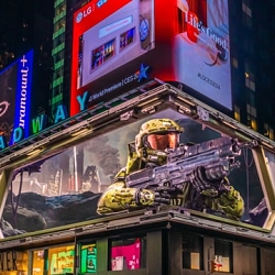 Halo 3D Billboard NYC