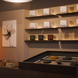 Modern Japanese style cafe 3D render