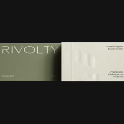 RIVOLTY / BRAND IDENTITY FOR BACKYARD STUDIO