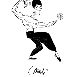 Vector Line Art Portraiture