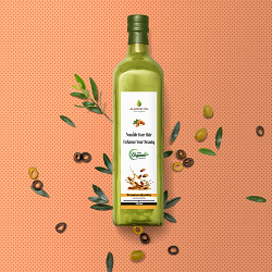 Organic Oil Bottle Label Design