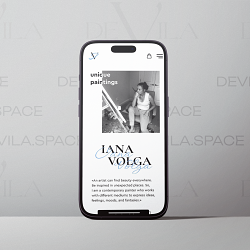 Brand Identity & Web Design for Artist: IANA VOLGA