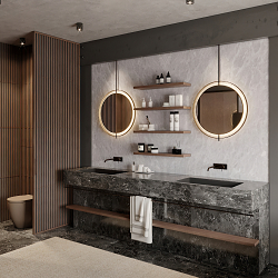 Bathroom visualization for private client