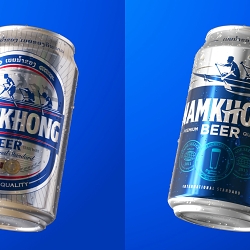 New identity & packaging for Namkhong, the Lao beer inspired by “sabai sabai” moments