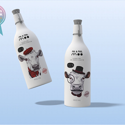 Mr. and Mrs. Moo | Dairy Brand Identity | Packaging and Label Design | Logo Animation