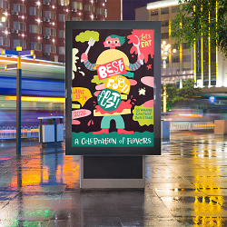 Food Festival Logo Branding Suite & Poster Illustration