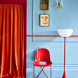 Sky Blue & Oxblood trend feature for House Beautiful UK Magazine.July 2025 issue-
