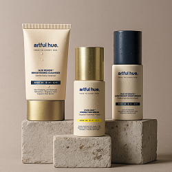 Artful Hue Skincare Branding and Packaging Design