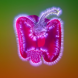 Kirlian Studies - Fruit and Vegetables
