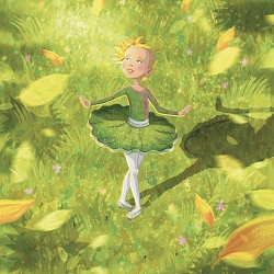 Sun-Kissed | Little Ballerina Illustration