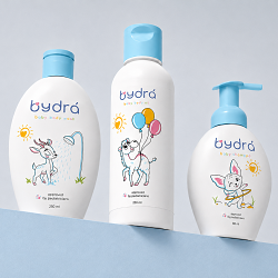 Bydrá Baby Care Brand Identity | Kids Cosmetics Packaging Design