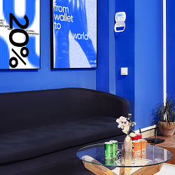 Spatial identity and environmental graphics for GeCrypto office redesign