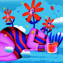 Aulia Eau De Parfum Packaging Illustration (Charm)