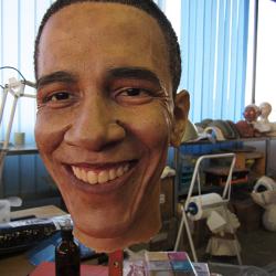 Barack Obama, 3D portrait of President of USA