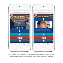 Ride Along mobile optimised website