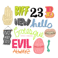 Happy typography