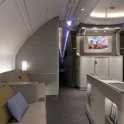 Asiana Airlines A380 cabin interiors