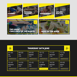 Web Design for The Fitness Lodge