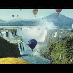 Perrier, Hot Air Balloon