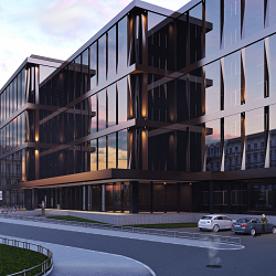 Exterior rendering Techno Park block 42