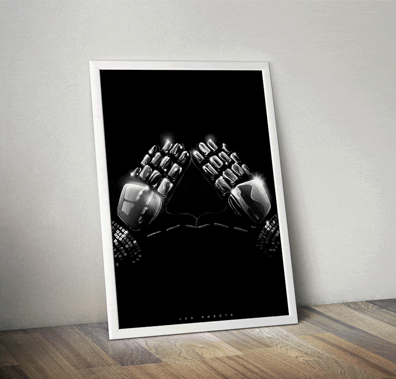 Daft Punk UV Poster