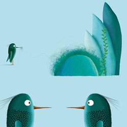 Surface Pattern Design  |  Blue Birds
