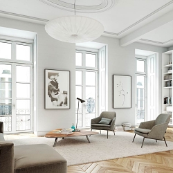 Interior architectural visualizations of a building in Lisbon