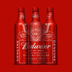 Budweiser Aluminum Bottles