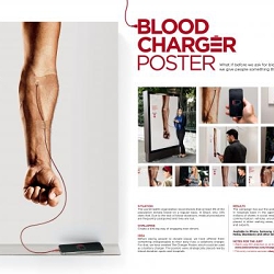 Blood Charger Poster - Fundação Pró-Sangue