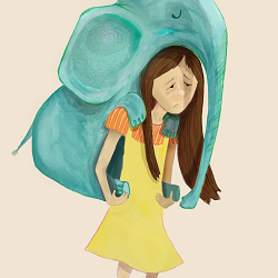 Illustration for Children's Book, "My Ellie"