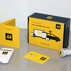 Product and web design for AA In-Car WiFi