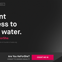 HeForShe Website Design
