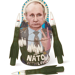 'To NATO with love' - editorial illustration