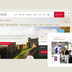 Award winning digital brand for English Heritage