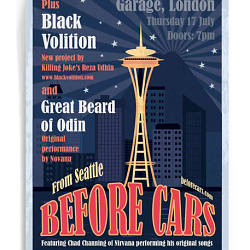 Before Cars – gig promotion