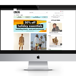 ASOS promotional advertisement design